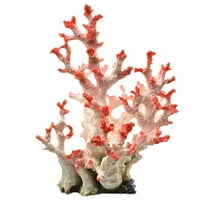 Artificial Coral Plant Polyresin Large Coral Ornaments Aquarium Decor for Fish for Landscape Decoration 8.7"x7.1"