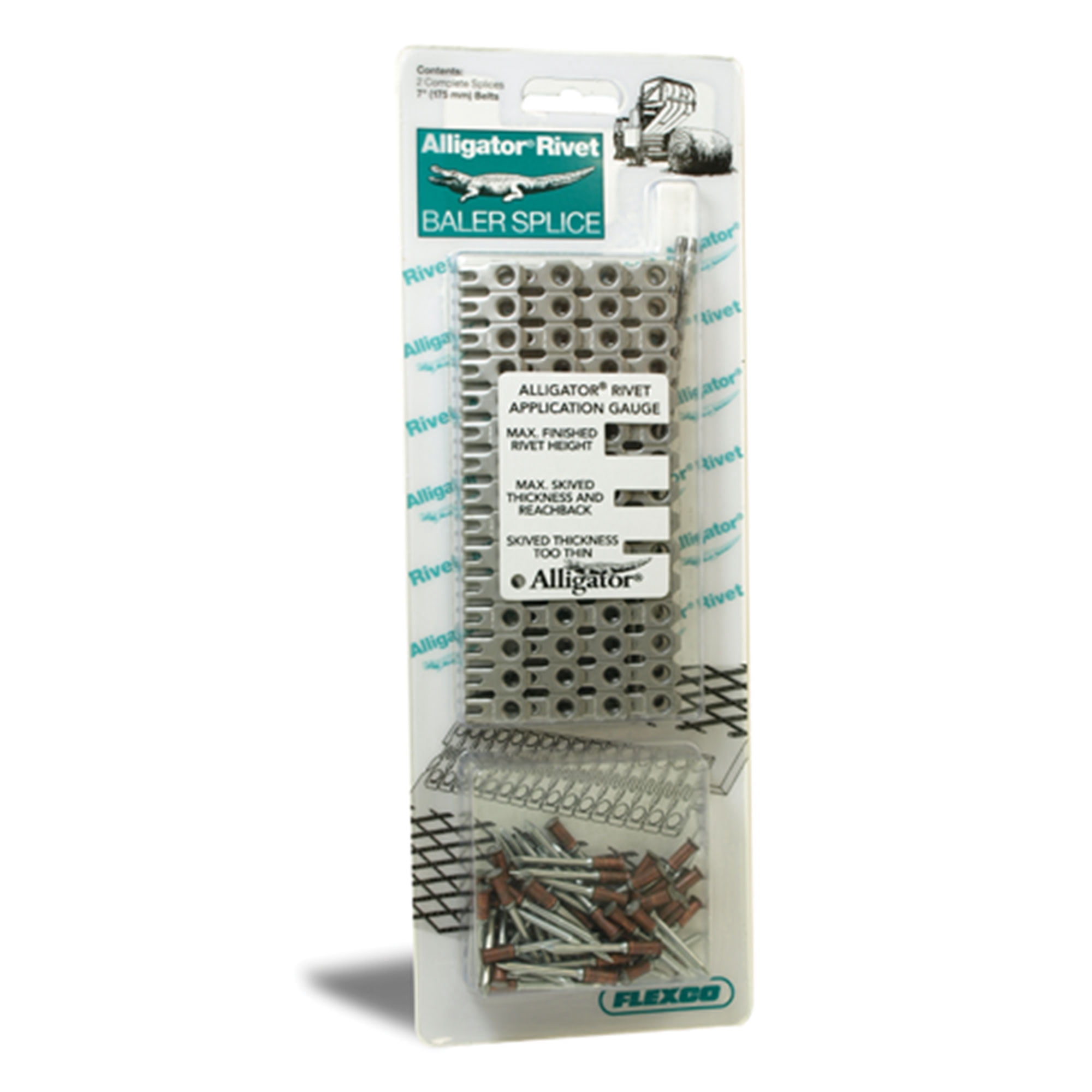 Apache 25085381 Stainless Steel Alligator 7 In Rivet Belt Fastener (4 Pack)