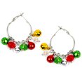 thumbnail image 1 of Christmas Earrings Creative Colorful Bell Ear Hoop Ear Clip Jewelry Earrings, 1 of 6