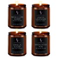 thumbnail image 1 of Set de regalo Scented Candles FF FRAGRFLOWING de cera de soja, paquete de 4 unidades, 800 ml, 1 of 6