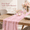 Pink, variant on VALUNE 3Pcs Ivory White Pearl Tulle Cheesecloth Table Runner, 10FT Gauze Table Decor, Ideal for Spring Easter, Wedding, Birthday and Holiday Party Centerpieces