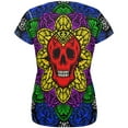 thumbnail image 2 of Halloween Demon Skull Mandala All Over Womens T Shirt Multi LG, 2 of 2
