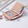 thumbnail image 2 of unbranded Billetera Corta Rosa Con Borla Cartera Resistente Y Para Uso Diario, 2 of 8