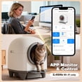 thumbnail image 2 of Furmax Self Cleaning cat Litter Box with Mat,Automatic Cat Litter Box for Multiple Cats with Safety Protection and App Control,A Complimentary Garbage Bag, 2 of 8