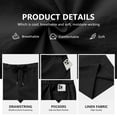 thumbnail image 4 of Iceglad Mens Shorts Casual Summer Shorts for Men Elastic Waist Drawstring Quick Dry Lightweight Athletic Beach Shorts with Pockets, 4 of 9