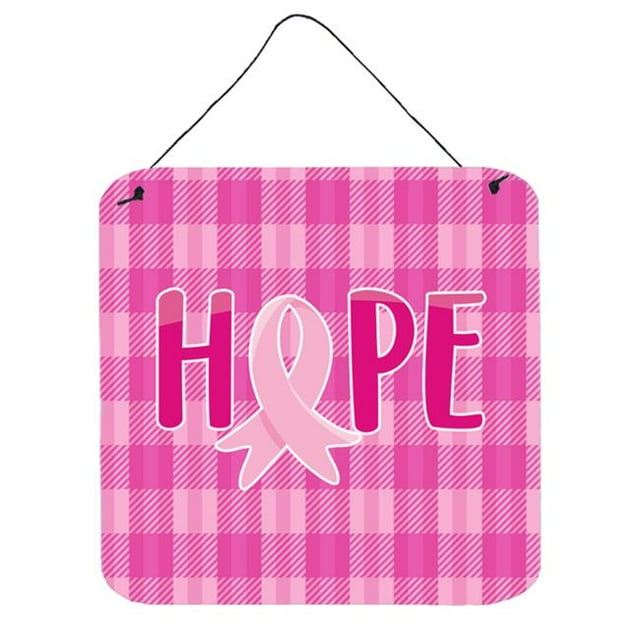 Carolines Treasures BB6981DS66 Breast Cancer Awareness Ribbon Hope Wall or Door Hanging Prints