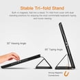 thumbnail image 3 of Case for iPad 7th Generation, iPad 10.2 2019 Case, Slim Lightweight Stand Protective Case Translucent Frosted Shell Smart Cover BLACK, 3 of 8