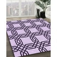 thumbnail image 3 of Ahgly Company Machine Washable Indoor Rectangle Transitional Rebecca Purple Area Rugs, 2' x 5', 3 of 7
