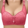 thumbnail image 2 of Teyfeniy Wireless Bras for Women Adjustable Strap Full Coverage Comfy Bralettes with Pad and Dec Lift and Support No Underwire V Neck Bras, 2 of 9