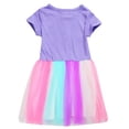 thumbnail image 2 of Cookie Swirl C Filles Princesse Robe d'Été Partie Manches Courtes Arc-en-Ciel Tutu Robes, 2 of 3