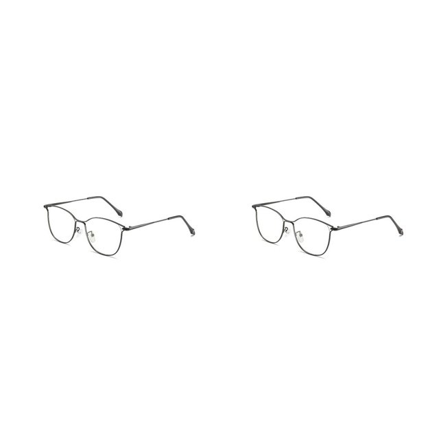 Minnieouse Gafas antiluz Gafas cuadradas Gafas resistentes al desgaste Gafas antideslizantes Ópticas para miopía Tipo de lentes que cambian de Tipo 1 2piezas