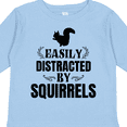 thumbnail image 4 of Inktastic Easily Distracted by Squirrels Boys or Girls Long Sleeve Toddler T-Shirt, 4 of 5