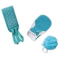 thumbnail image 2 of Qarigey 3 unids/set paño de limpieza corporal de fibra vegetal lavable cuello guante de ducha removedor de piel muerta accesorios de bola de baño Cuerpo del baño Qarigey CE014165-00, 2 of 6