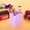 Purple, variant on Nieyigj Acrylic Makeup Organizer Storage Box with 4 Compartments, Eiffel Tower Pattern Cosmetic & Manicure Tools Container Desk Accessory, Pink (4.33 inches / 11 cm)