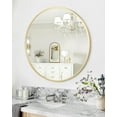thumbnail image 2 of Veecom HD Eco-Friendly Round Mirror, 20 Inch Round Mirror - Eco-Friendly, Gold Frame, Easy Installation, Clear Reflection, Safe & Stylish for Every Room, 2 of 7