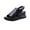 Black, variant on OAVQHLG3B High-heeled Fish Mouth Women's Shoes Soft Leather High Platform Shoes