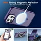 thumbnail image 5 of Funda magnética SUPFINE para iPhone 16 Pro Max, color morado oscuro, 5 of 7