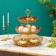 thumbnail image 5 of Frutero De Tres Niveles De 8 Pulgadas, Elegante Centro De Mesa, De Vidrio, Ideal Para Uso Domstico, Sala De Estar, Mesa De Centro Y Exhibicin De Dulces, 1 Unidad, Transparente., UKHBMC, 5 of 8