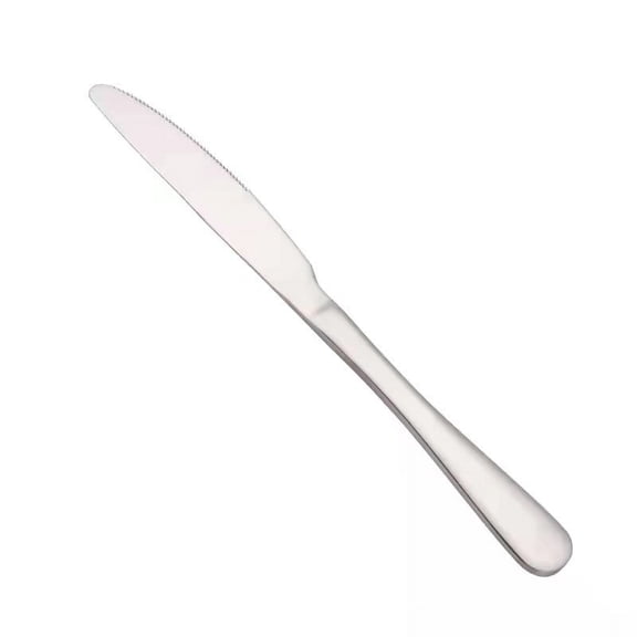 Firefly Hope Stainless Steel Dinner Knives Set of 4, Mirror Polished Sturdy Table Spreader Knives, Dishwasher Safe Kitchen Utensils, Silvery