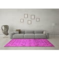 thumbnail image 3 of Ahgly Company Indoor Square Oriental Pink Traditional Area Rugs, 7' Square, 3 of 4