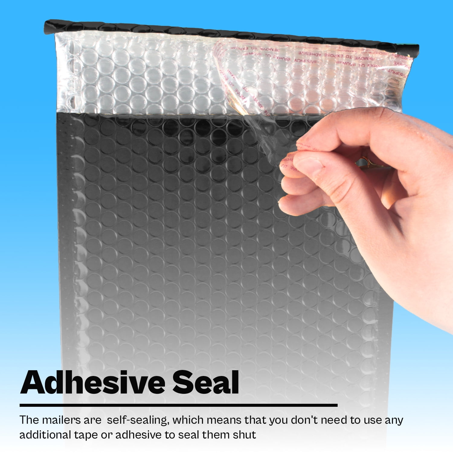 MMBM Black Metallic/Glamour Bubble Mailers 250 PCS Shipping Mailing Padded Envelopes Self-Seal Bags 7" x 6.75"
