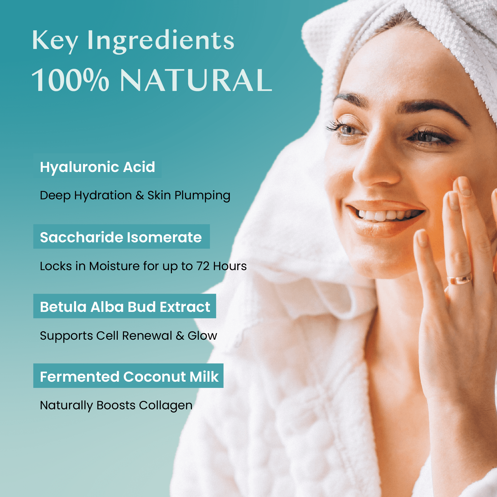Body Restore Natural Collagen Moisturizing Korean Face Mask with Fermented Coconut Water for Dry Skin, 5 Pack, Hydrate, Suitable for Women and Men