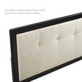 thumbnail image 4 of Modway Draper Fabric Tufted Full Headboard in Black and Beige, 4 of 8