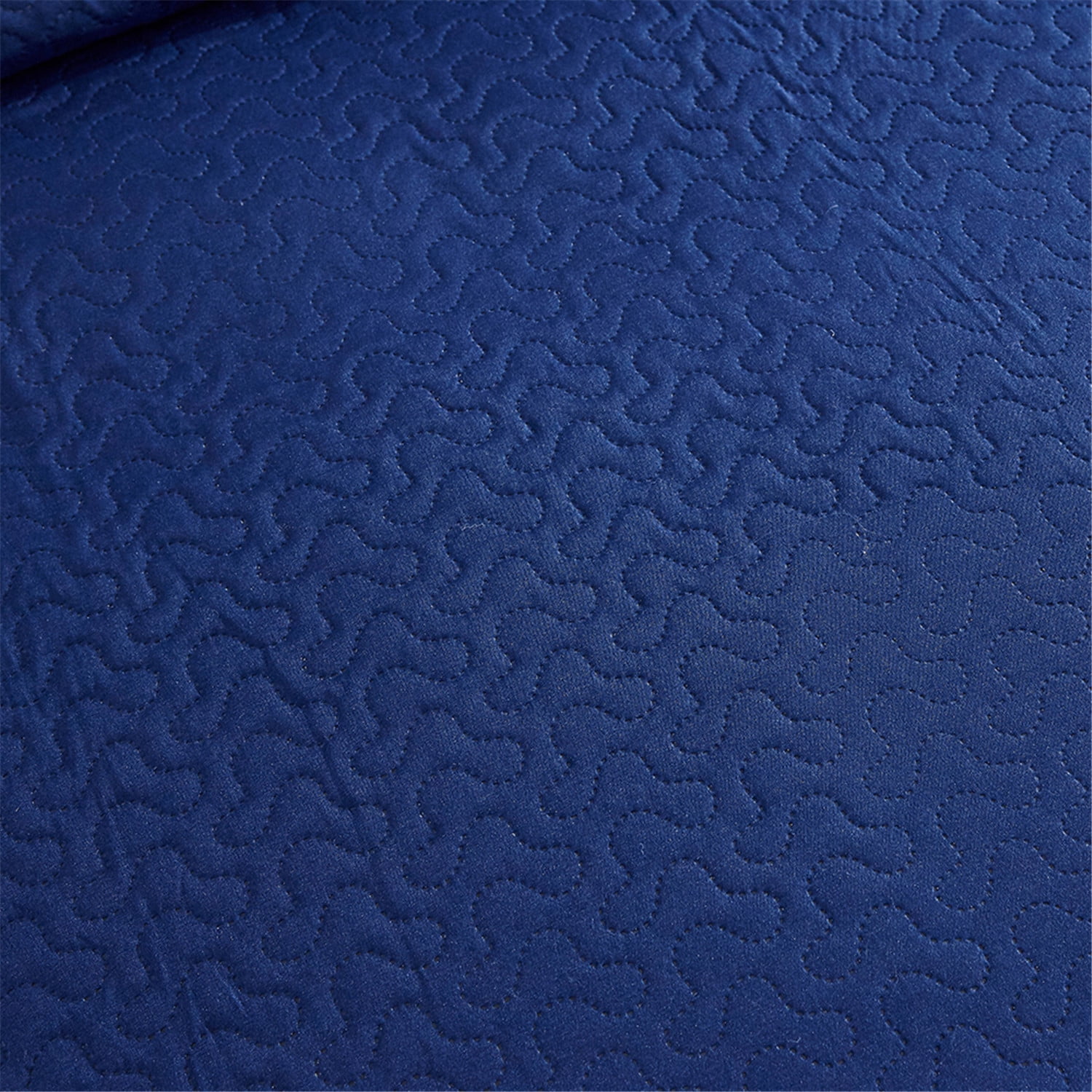 JML Quilt Set King Size Lightweight Bedspread, Soft Summer Quilt Bedding Set Coverlet for All Seasons with 3 Piece (1 Quilt, 2 Pillow Shams), Navy