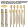 thumbnail image 2 of Biodegradable Reusable Bamboo Toothbrushes - Eco-friendly Bpa Free Bristles - 10 Pack, 2 of 5