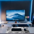 thumbnail image 6 of Large Gaming Mouse Pad for Desk, Silver Technology Honeycomb Desk Mat, Sci-Fi Honeycomb Desk Pad, 31.5"x11.8" Extended Big Computer Keyboard Mouse Pad with Non-Slip Base and Stitched Edge, 6 of 13