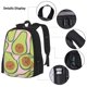 thumbnail image 3 of Balery Cute Avocado Mochila escolar 3 en 1 para niños: mochila resistente con lonchera térmica y estuche para lápices. Mochila escolar para niños y niñas., 3 of 7