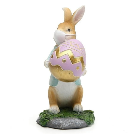 SICED Polyresin Bunny With Carrot Decorations Spring Easter Decors ...