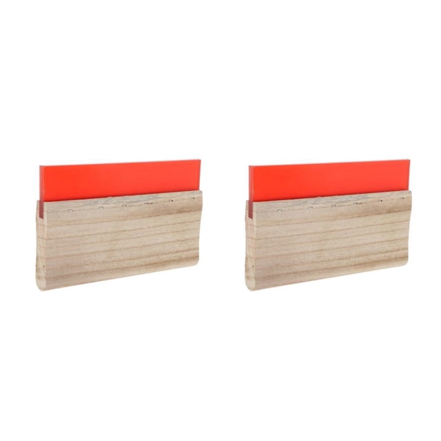 Kenally Screen Printing Squeegee Wooden Handle Ink Scratch Board Scraper rojo 20 centímetros 2piezas