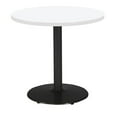 thumbnail image 2 of KFI Studios Mode 2.5' Round Dining Table, Designer White, Black Base, 2 of 2