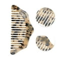 thumbnail image 3 of Unique Bargains 1 Pc Portable Floral Hair Comb Beige Black Acetate Sheet, 3 of 6