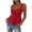 Red, variant on Babysbule Women's Eyelet Embroidered Sleeveless Tank Top Bow Tie Front Wide Strap Peplum Casual Blouse for Summer Dating Daily Wear Vacation