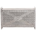 thumbnail image 3 of bali & pari Amado Wood Storage Trunk with Carved Front Panel, 3 of 11