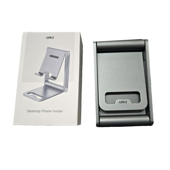 OWJ Stands adapted for mobile phones,Fully Adjustable Foldable Desktop Phone Holder for All Phones