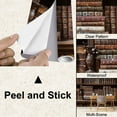 thumbnail image 4 of Peel and Stick Wallpaper Faux Vintage Bookshelf Antique Bookcase Books Wooden Shelves Old Modern Art Wall Mural Decor Self Adhesive and Removable 100in x 144in, 4 of 8
