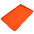 thumbnail image 4 of Alfombrilla para parrilla naranja para barbacoa al aire libre, cubierta protectora superior de silicona plegable resistente al calor, alfombrilla de 28 pulgadas, 4 of 10