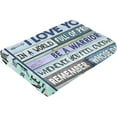 thumbnail image 4 of Blanket Gifts to My Daughter from Mom Birthday Anniversary Christmas Wedding Present Positive Energy Flannel Fleece Throw Blanket Size 60"X50", 4 of 5