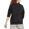 thumbnail image 2 of Reebok Womens Identity Logo Fleece Crew Sweatshirt Black M, 2 of 2