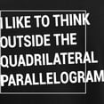 thumbnail image 3 of CafePress - Quadrilateral Parallelogram Pajamas - Women's Short Sleeve Print T-Shirt and Pants Dark Cotton Pajama Set, 3 of 7