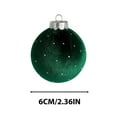 thumbnail image 6 of Christmas Ornaments,Velvet Balls Ornaments 1pc 2.35" For Christmas Tree Baby Shower Girls First Christmas Decorations Birthday Party Christmas Indoor and Outdoor Decorations,Green, 6 of 6