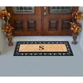 thumbnail image 6 of A1HC First Impression Exclusive Hand Crafted Myla Monogrammed Entry Doormat, Rubber Coir Mat Large Double Door Size - 18" x 48", 6 of 8