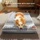 thumbnail image 5 of Colchoneta para dormir para mascotas, cama plegable para perros y gatos, desmontable, gruesa, suave (gris), 5 of 8