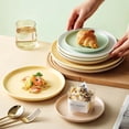 thumbnail image 4 of Modern Nordic-Inspired Ceramic Dinner Plates, Versatile Round Kitchen Plates for Steak, Pasta & Salad, 4 of 6