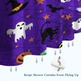 thumbnail image 6 of Halloween Purple Spider Web Pattern Shower Curtain 72"x84" ,Bathroom Decorative Shower Curtains Set with 12 Hooks,Modern Waterproof Washable Shower Curtain, 6 of 6