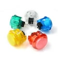 thumbnail image 1 of facefd Push Button Game Machine Transparent Clear Fittings Console Raspberry Switch Replace Parts Cabinet Copy Board Self-Assembly Red, 1 of 7
