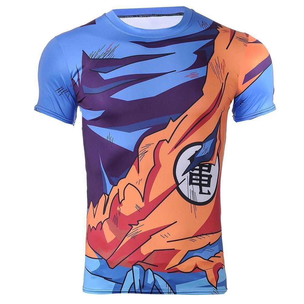 Goku Dragon Ball Z DBZ Compression T-Shirt Muscle Shirt Super Saiyan ...